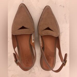 Sperry Women's Tan Saybrook Slingback Flats